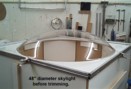 4 ft dia Custom Polycarbonate skylight